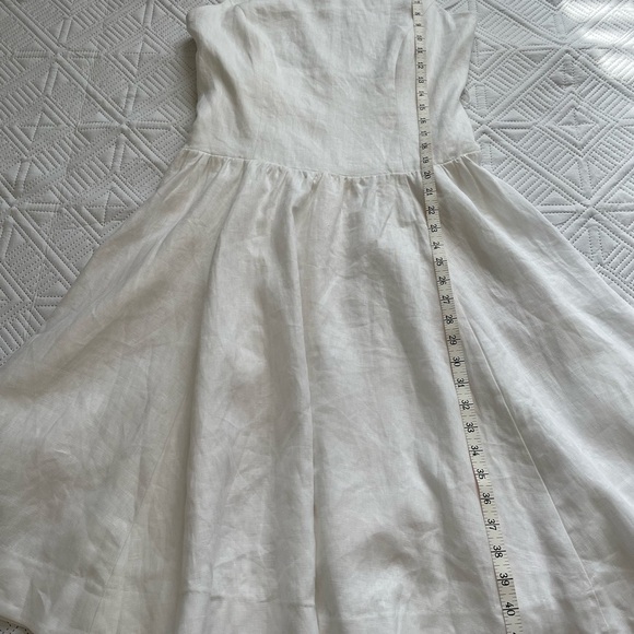 Reformation Clarabelle Linen Midi Dress Size 8 - Picture 7 of 13